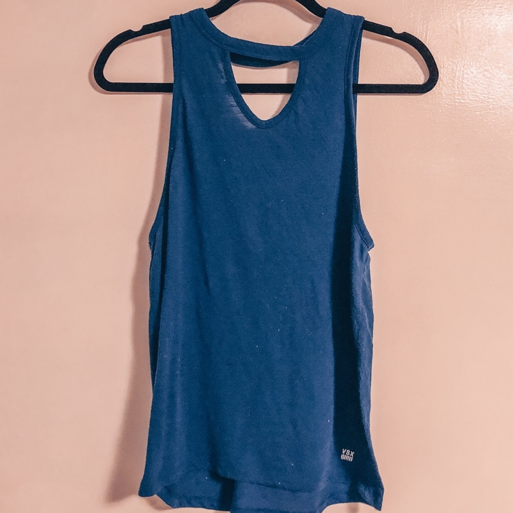 VSX KEYHOLE NECK OPEN BACK SPORT TANK